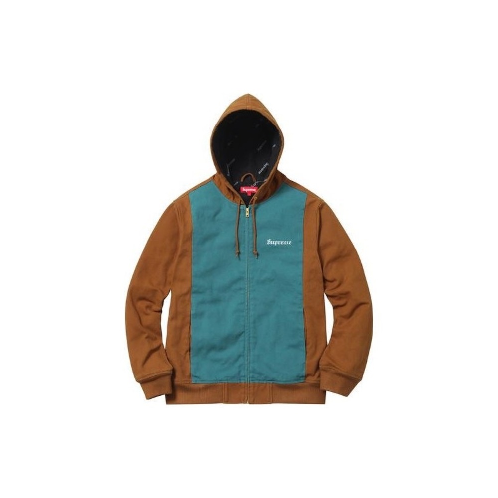 Supreme 2-tone hooded work jacket